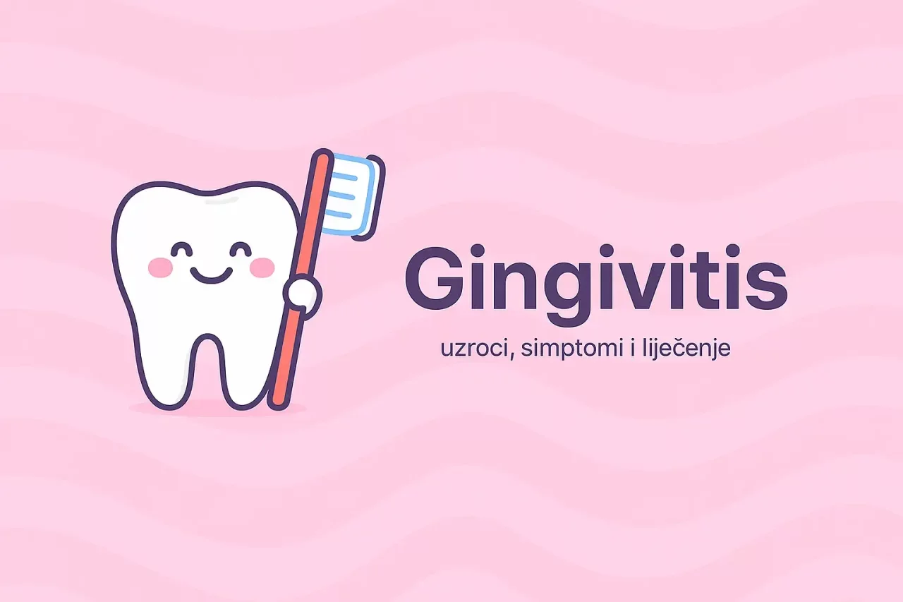 Visual example of gingivitis symptoms - red, swollen gums that may bleed easily, demonstrating early stage gum disease